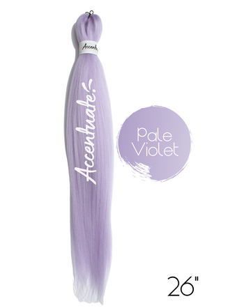 26" Plain Pale Violet Pre-Stretched Hair Extension