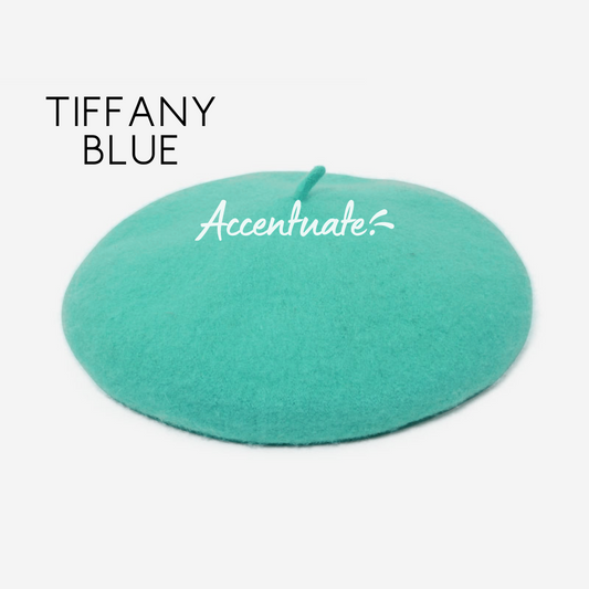 Tiffany Blue Plain Beret (Adult Size)