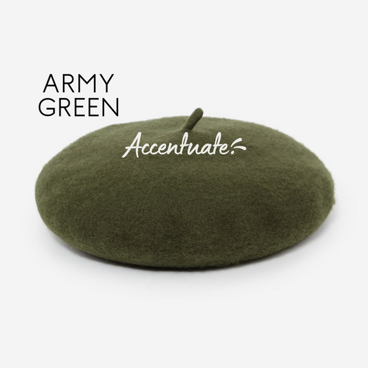 Army Green Plain Beret (Adult Size)