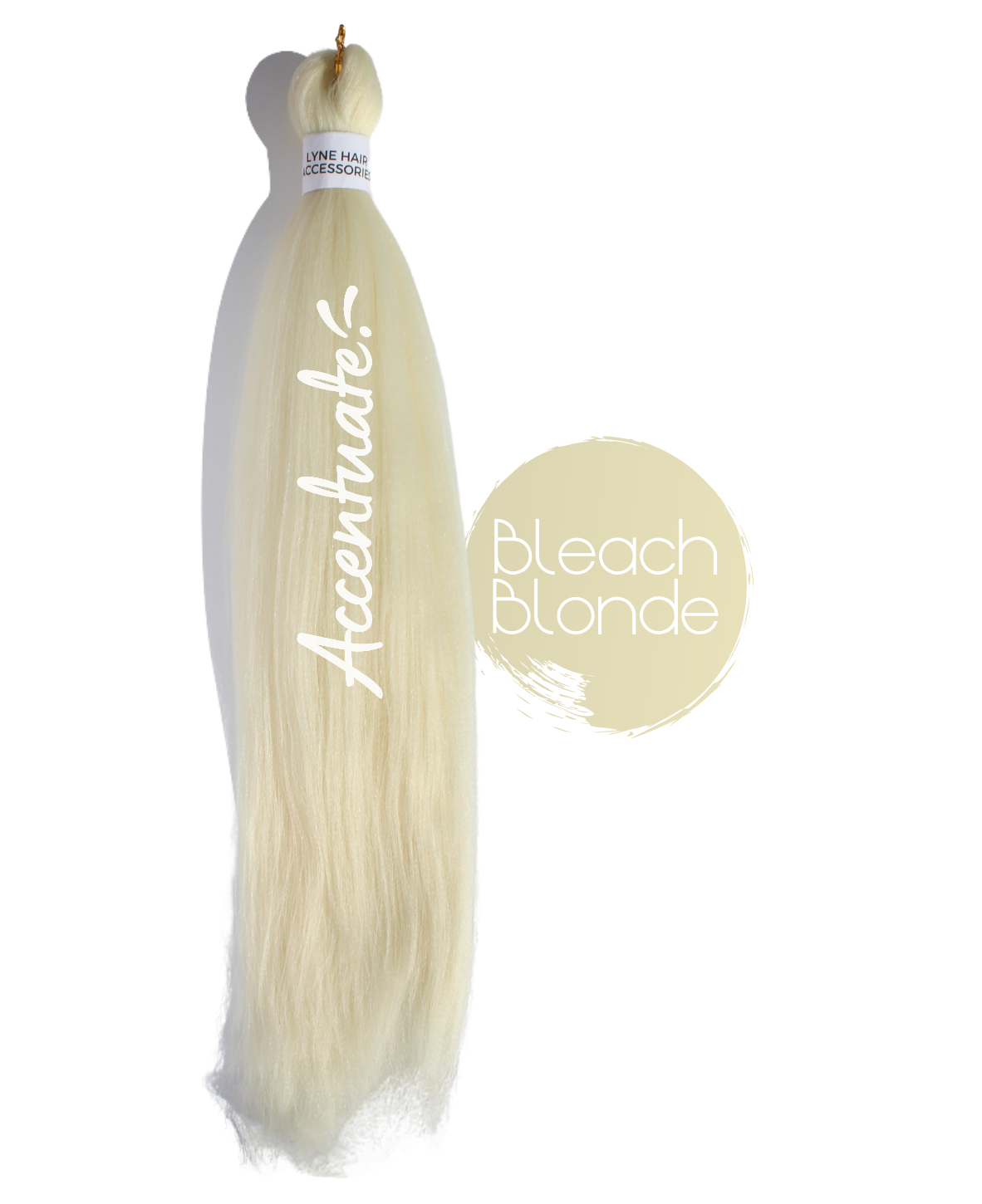 26" Plain Bleach Blonde Pre-Stretched Hair Extension