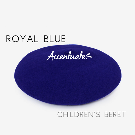 Royal Blue Plain Beret (Children's Size)