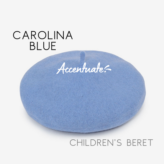 Carolina Blue Plain Beret (Children's Size)