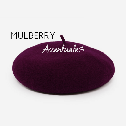 Mulberry Plain Beret (Adult Size)