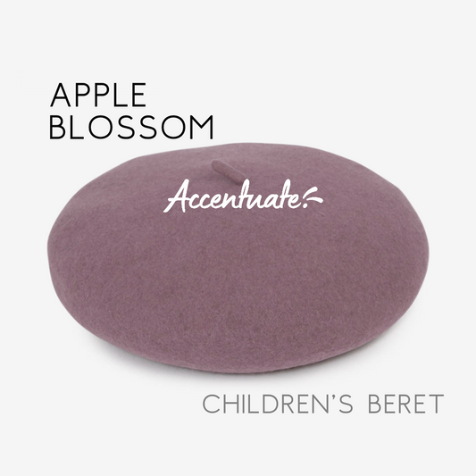 Apple Blossom Plain Beret (Children's Size)