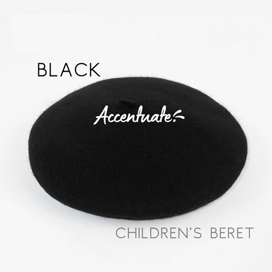 Black Plain Beret (Children's Size)