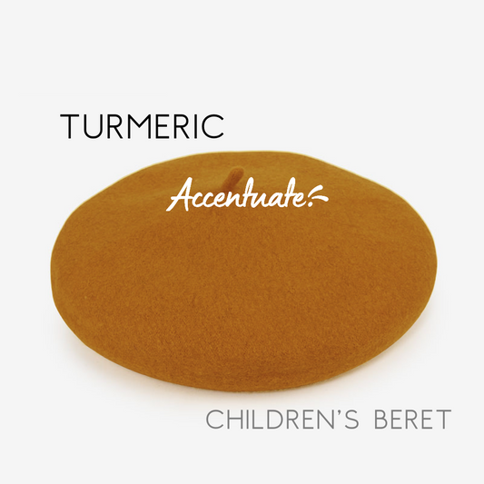 Turmeric Plain Beret (Children's Size)