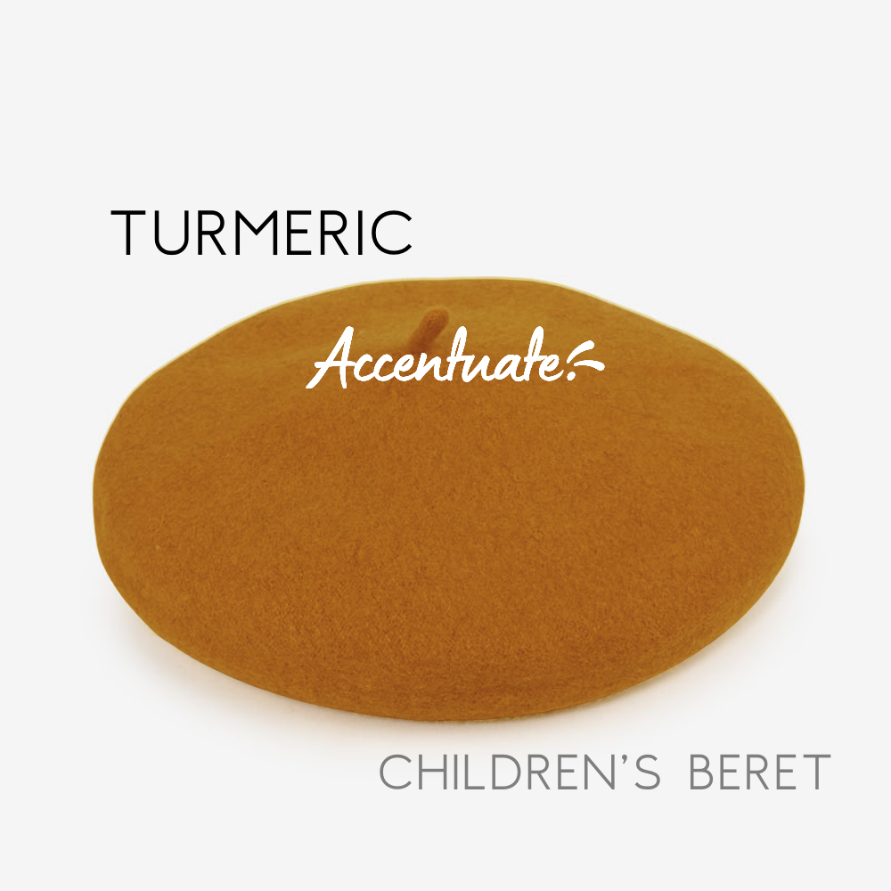 Turmeric Plain Beret (Children's Size)