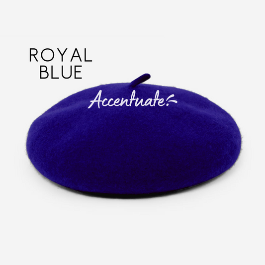 Royal Blue Plain Beret (Adult Size)