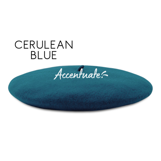 Cerulean Blue Plain Beret (Adult Size)