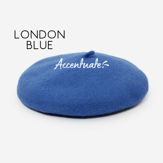 London Blue Plain Beret (Adult Size)