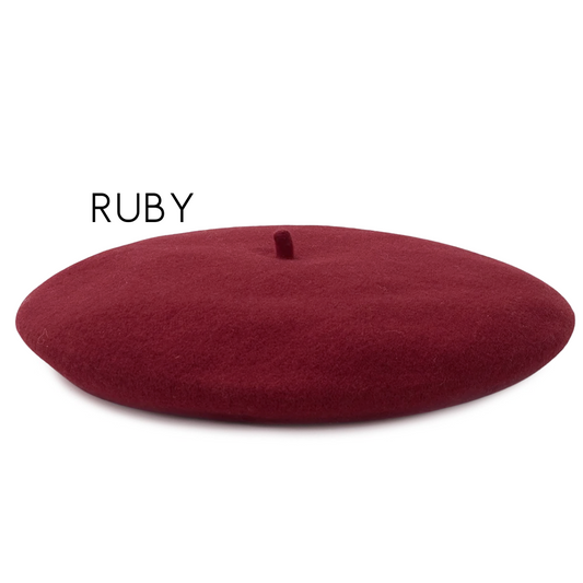 Ruby Plain Beret (Adult Size)