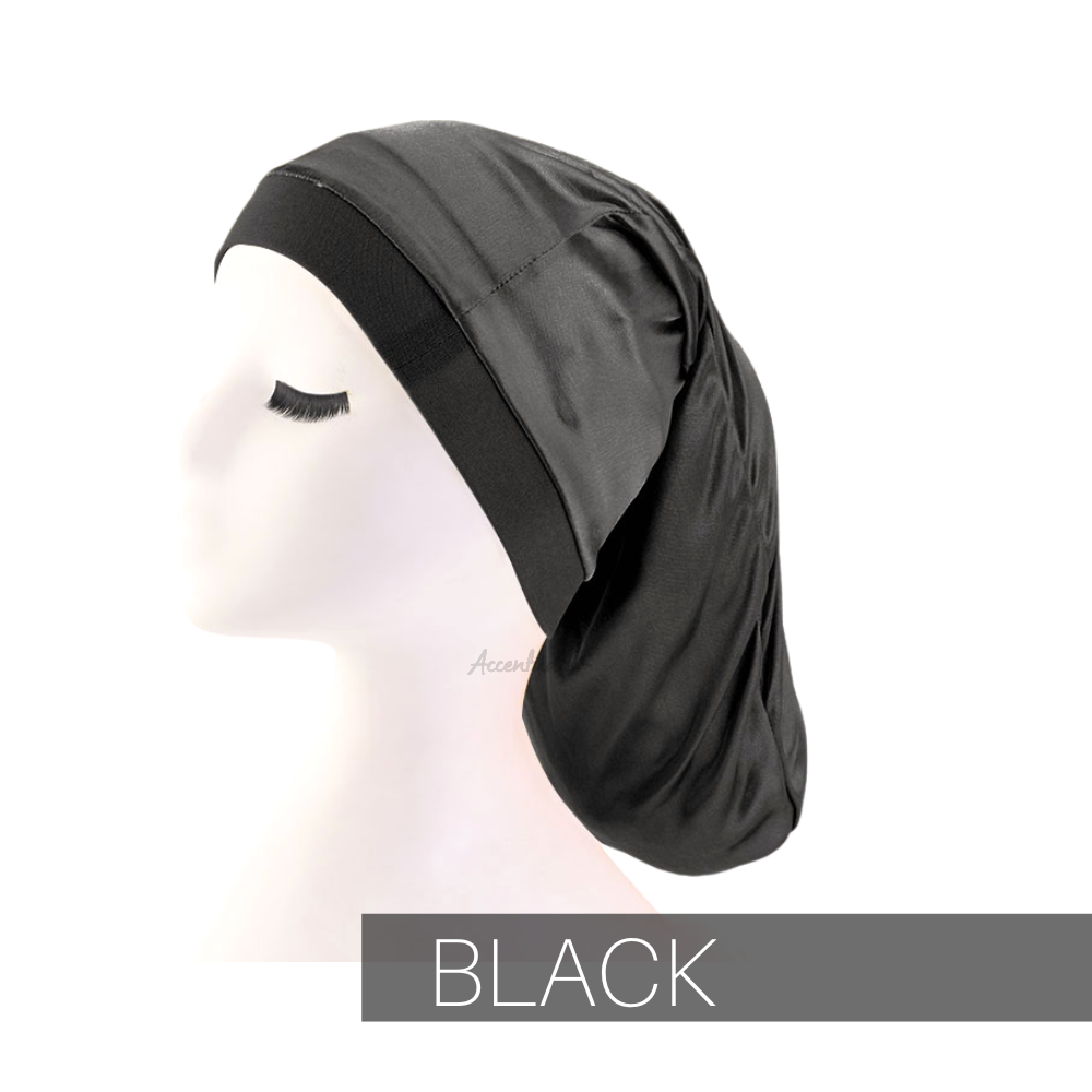 Black Plain Sock Bonnet