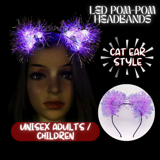 LED Pom-Pom Headband