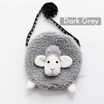 Dark Grey Sheep  Children's Cross-Body Bag