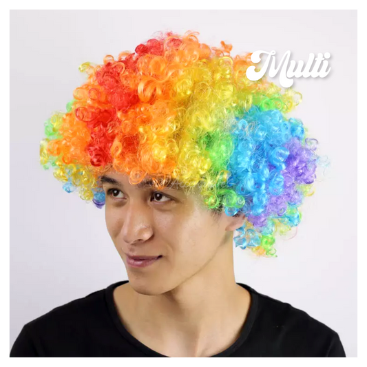 Plain Multi Low-Volume Afro Style Wig