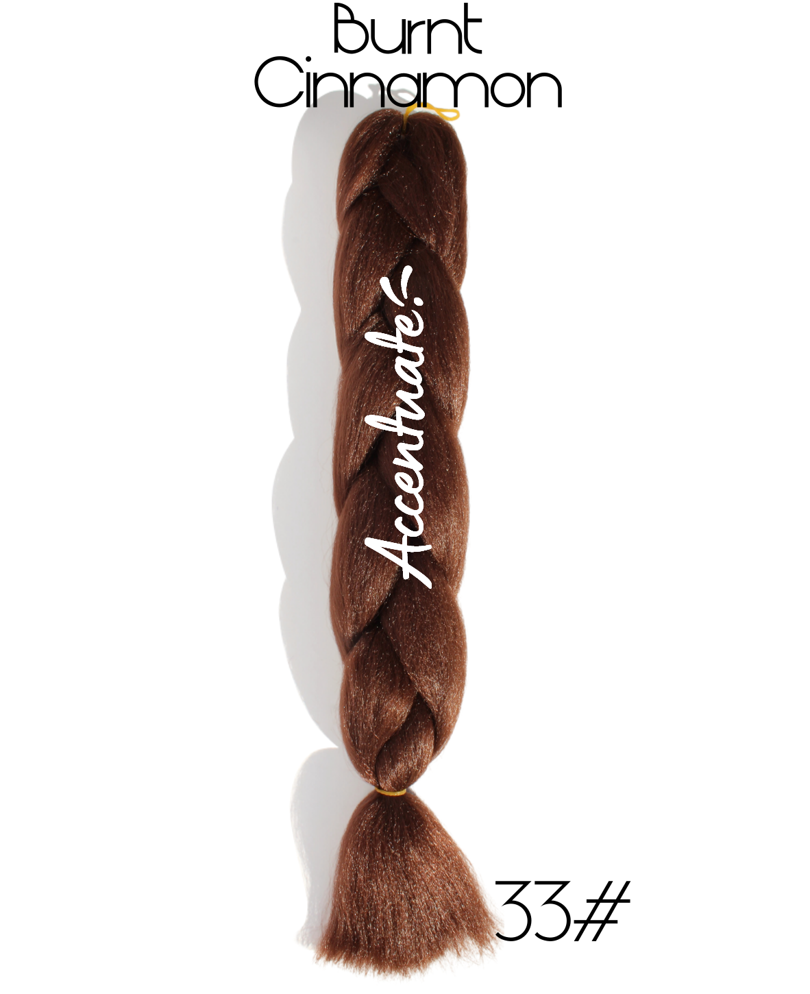 24" (33#) Burnt Cinnamon Plain Jumbo Braid Hair Extension