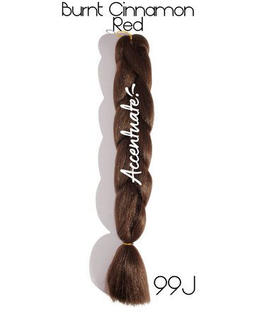 24" (99J) Burnt Cinnamon Red Plain Jumbo Braid Hair Extension