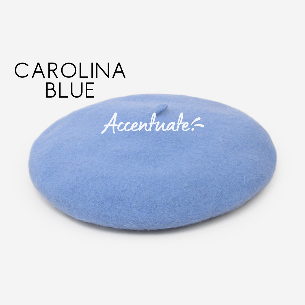 Carolina Blue Plain Beret (Adult Size)