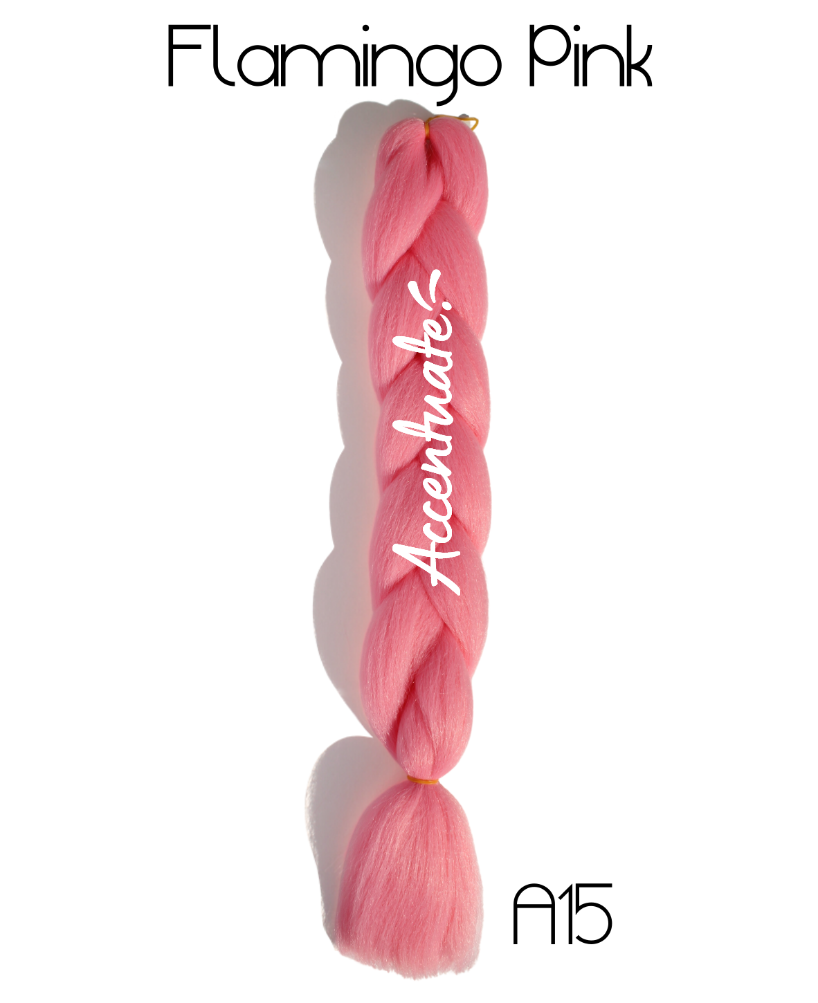 24" (A15) Flamingo Pink Plain Jumbo Braid Hair Extension