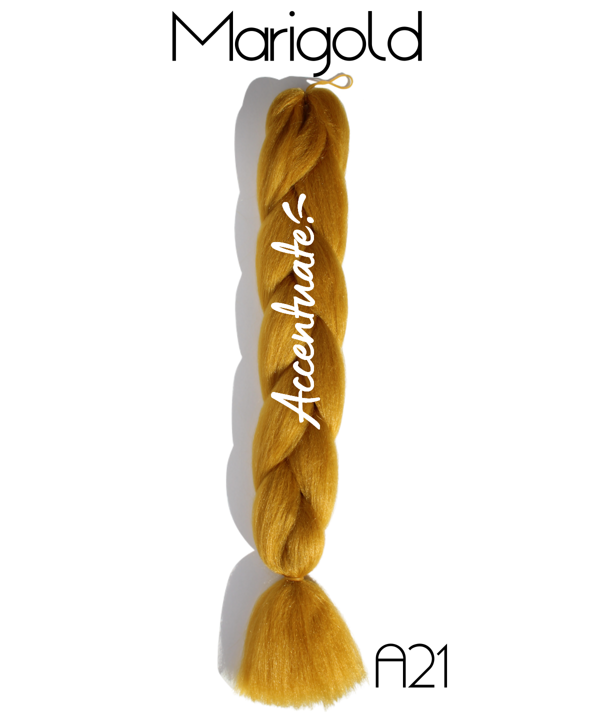 24" (A21) Marigold Plain Jumbo Braid Hair Extension