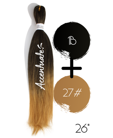 26" 1B / 27# Pre-Stretched Ombré Hair Extension