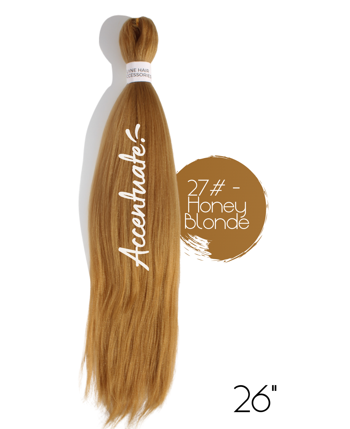 26" Plain 27# - Honey Blonde Pre-Stretched Hair Extension