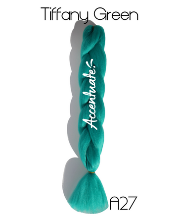 24" (A27) Tiffany Green Plain Jumbo Braid Hair Extension