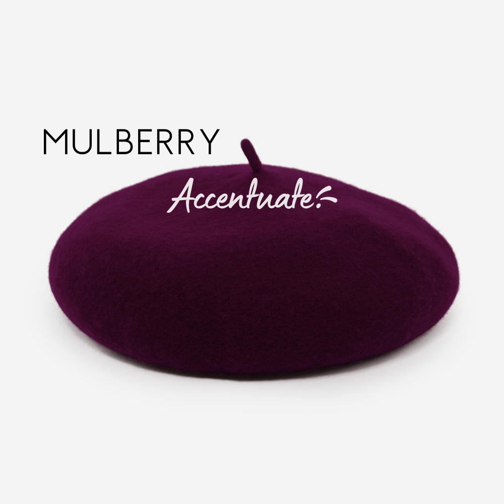 Mulberry Plain Beret (Adult Size)