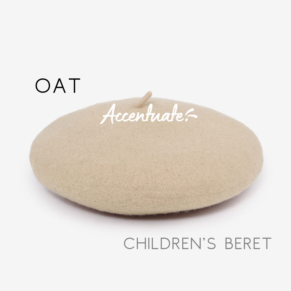 Oat Plain Beret (Children's Size)