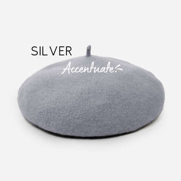 Silver Plain Beret (Adult Size)