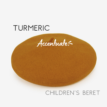 Turmeric Plain Beret (Children's Size)