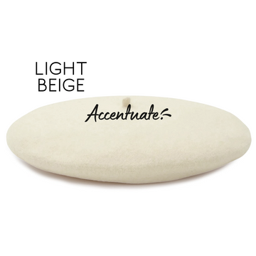 Light Beige Plain Beret (Adult Size)