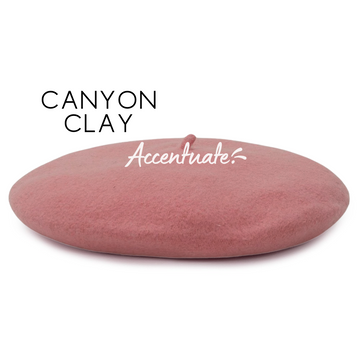 Canyon Clay Plain Beret (Adult Size)