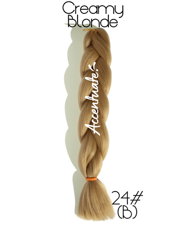 24" (24#B) Creamy Blonde Plain Jumbo Braid Hair Extension